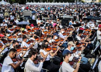 Venezuela. La Orquesta más Grande del Mundo. Foto Twitter.