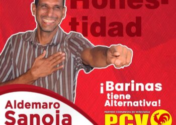 Aldemaro Sanoja. PCV. candidato Barinas. Foto @PCV_Venezuela.