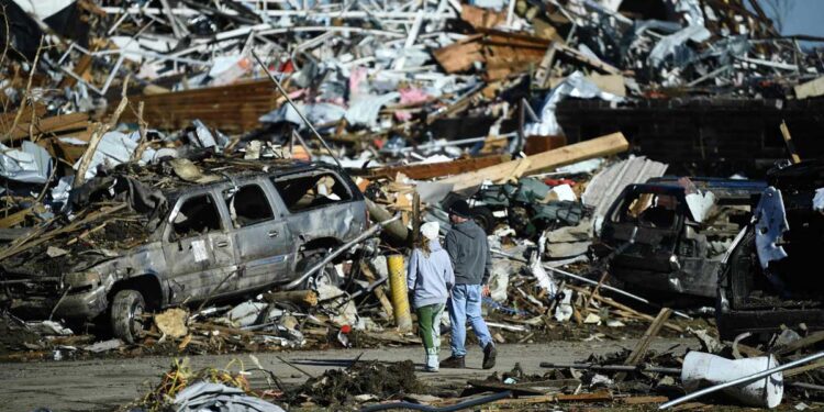 Los tornados en Kentucky. Foto agencias.