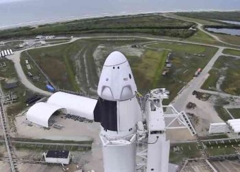 Nave de carga de SpaceX. Foto de archivo.