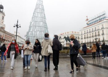 Puerta del Sol, Madrid España. Foto EFE.
