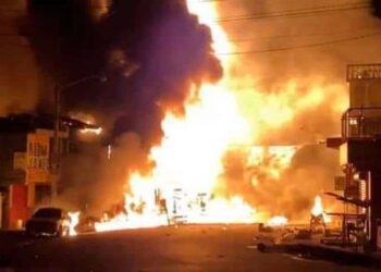 Haití, explosión camión cisterna. Foto agencias.