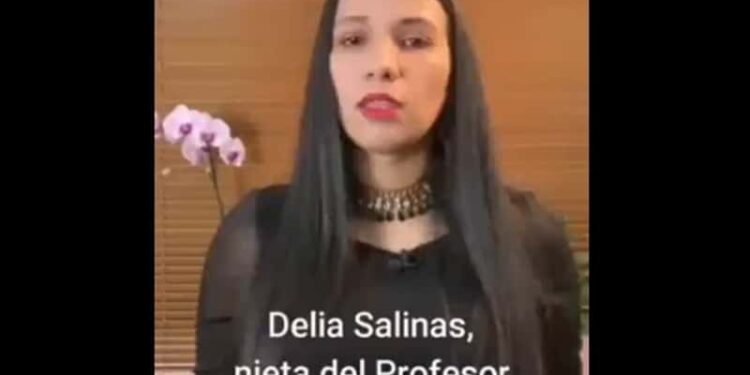 Delia Salinas. Foto captura de video.