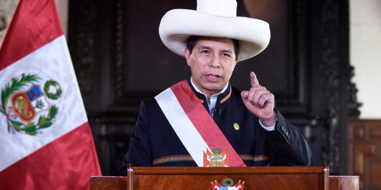 Pedro Castillo. Presidente de Perú. Foto agencias.