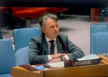 El embajador de Ucrania, Sergiy Kyslytsya. Foto captura de video.