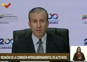 El ministro de Petróleo del régimen de Nicolás Maduro, Tarek El Aissami. Foto captura de video.