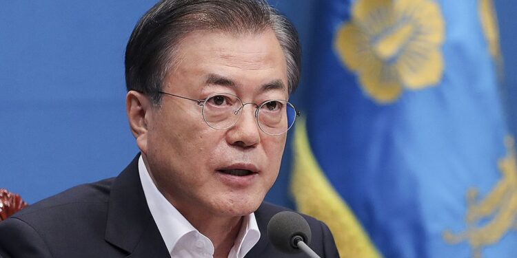 El presidente surcoreano, Moon Jae-in. Foto de archivo.