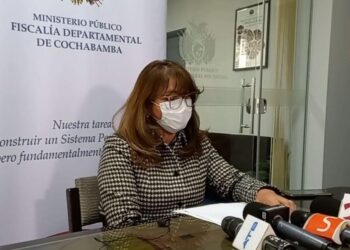 La fiscal Departamental de Cochabamba, Nuria Gonzales. Foto agencias.