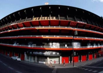 Países Bajos , Estadio Mestalla. Foto de archivo.