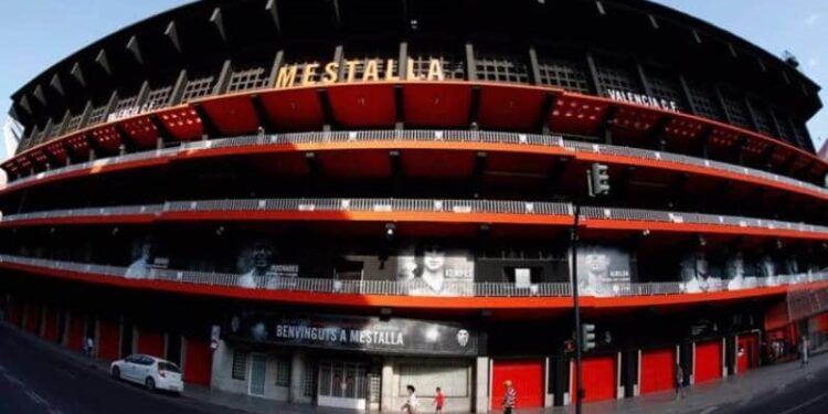 Países Bajos , Estadio Mestalla. Foto de archivo.