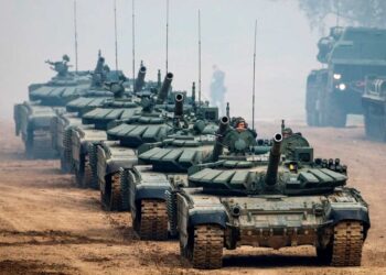 Rusia, tanques. Foto de archivo.