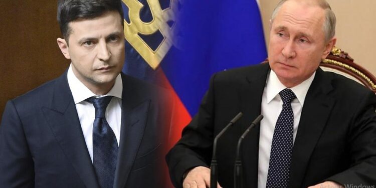 Volodímir Zelenski y Vladimir Putin. Foto collage.