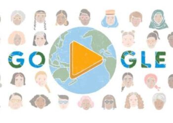 8 de marzo 2022. Día Internacional de la Mujer. Doodle Google. Foto captura.