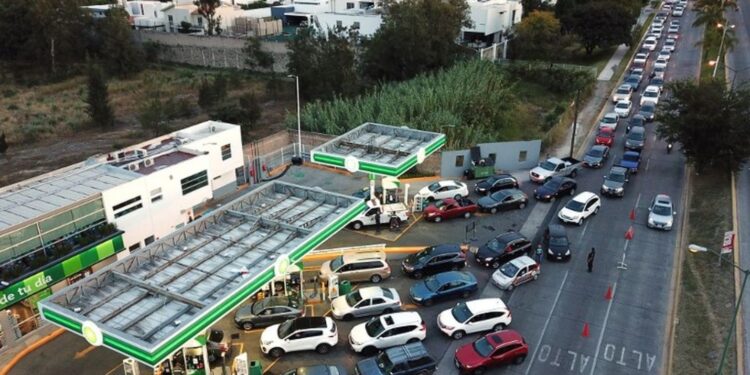 Crisis de gasolina en Venezuela. Foto de archivo.