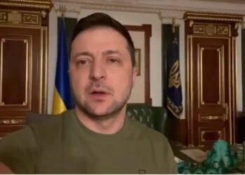 El presidente de Ucrania, Volodimir Zelenskiy. Foto captura de video.