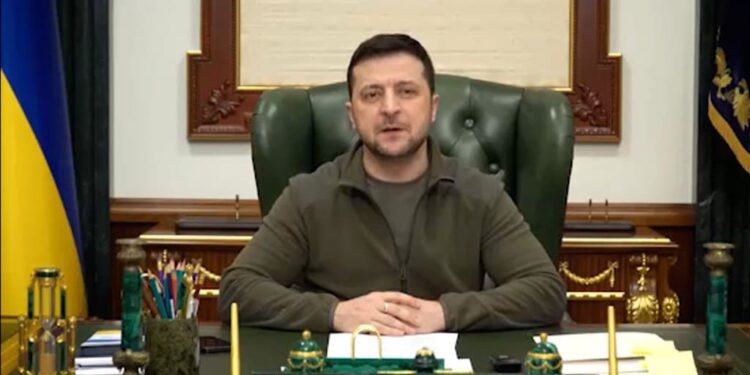 El presidente de Ucrania, Volodymyr Zelensky. Foto captura.