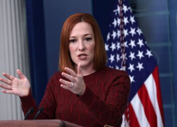 WASHINGTON, DC - FEBRUARY 15: White House Press Secretary Jen Psaki speaks during a daily press briefing at the James S. Brady Press Briefing Room of the White House February 15, 2022 in Washington, DC. Psaki held a daily briefing to answer questions from members of the White House press corps. (Photo by Alex Wong/Getty Images)