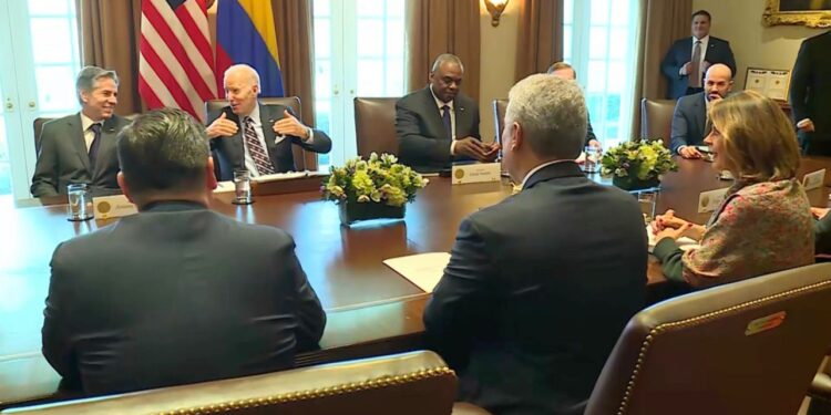 Reunión Joe Biden, presidente de EEUU y el presidente de Colombia Iván Duque. Foto agencias.