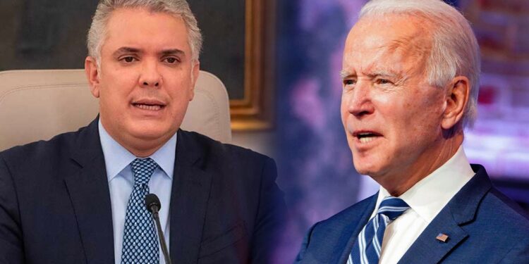 Iván Duque y Joe Biden. Foto agencias.