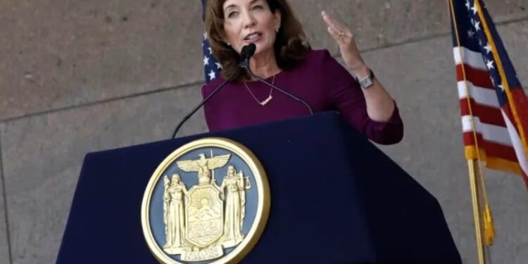 La gobernadora de Nueva York, Kathy Hochul. Foto de archivo.