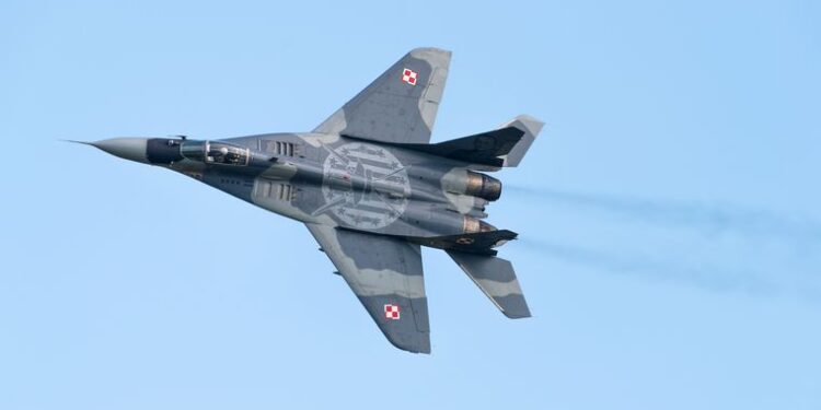 Polonia dispuesta a transferir sus aviones MiG-29. Foto de archivo.
