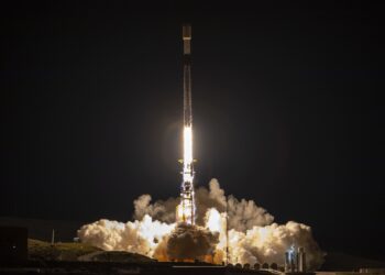 Cohete de SpaceX. Foto de archivo.