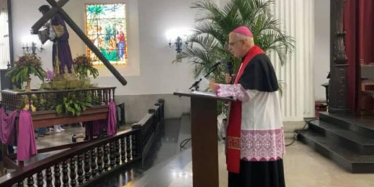 El Monseñor Mario Moronta. Foto La Prensa de Táchira.