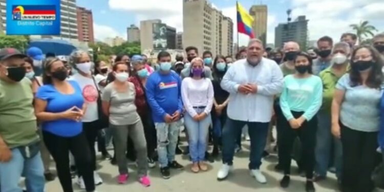 El concejal de Caracas, José Gregorio Caribas. Foto captura de video.