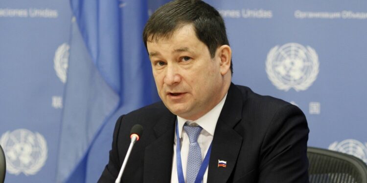El embajador adjunto de Rusia, Dmitry Polyanskiy. Foto agencias.
