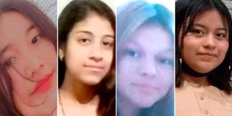 Sofía, Alma, Regina y Jaqueline desaparecieron casi al mismo tiempo de Debanhi Escobedo. Foto twitter @demgaralm twitter @sofiabenutto twitter @APacificas_Org