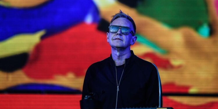 Depeche Mode, Andy Fletcher (+). Foto de archivo.