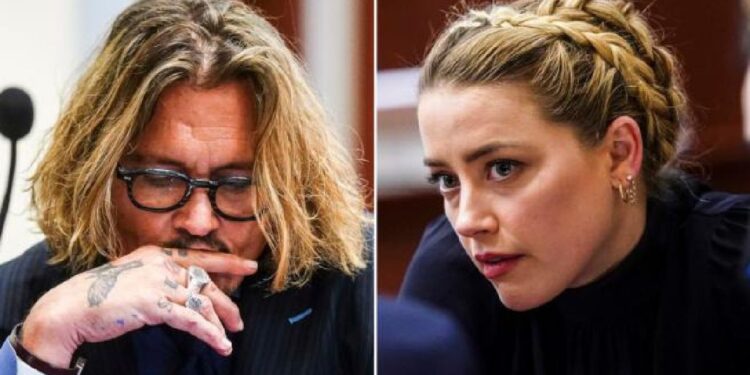 Johnny Depp & Amber Heard. Foto collage.