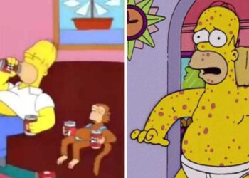 Los Simpson, viruela del mono. Foto captura de video.