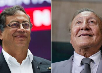 Los candidatos presidenciales colombianos, Gustavo Petro y Rodolfo Hernández. Foto collage.