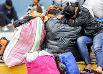 Migrantes venezolanos. Foto agencias.