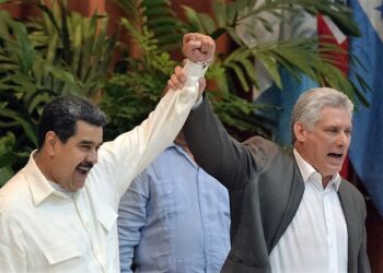 Nicolás Maduro y Miguel Díaz-Canel. Foto de archivo.