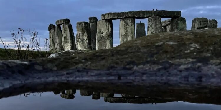 Stonehenge. Foto de archivo.