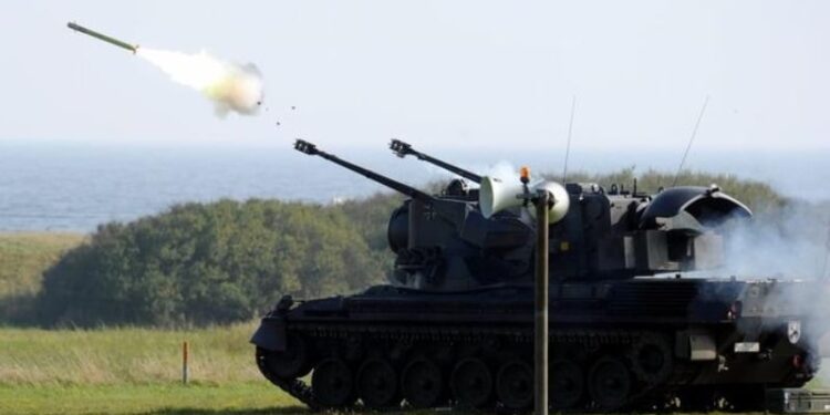 Un tanque antiaéreo Gepard. Foto de archivo.