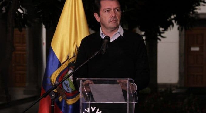 El ministro de Gobierno de Ecuador, Francisco Jiménez. Foto @panchojimenezs