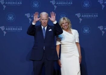 El presidende de EEUU Joe Biden y la primera dama de EEUU, Jill Biden. Foto agencias.