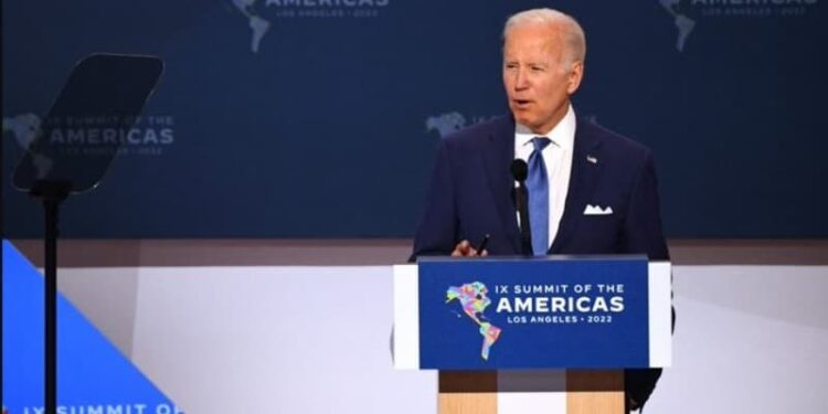 Joe Biden. Cumbre de las Américas 9 de junio 2022. Foto agencias,