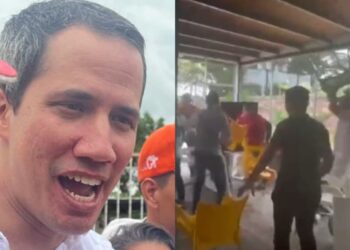 Juan Guaidó, Cojedes, ataque. Foto collage.