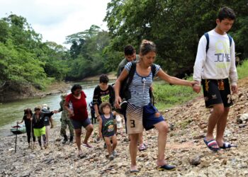 Migrantes venezolanos. Foto agencias.