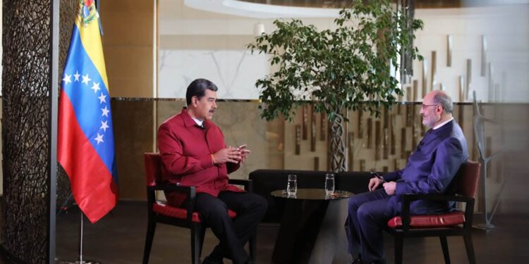 Nicolás Maduro. entrevista. Foto @PresidencialVen