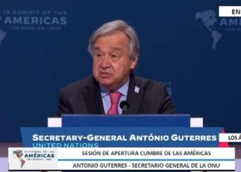 Secretario general de la ONU, António Gutérres. Foto captura de video.