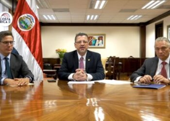 El presidente de Costa Rica, Rodrigo Chaves. Foto captura de video.
