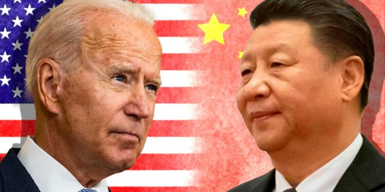 El presidente de EEUU Joe Biden y su homólogo de China, Xi Jinping. Foto agencias.