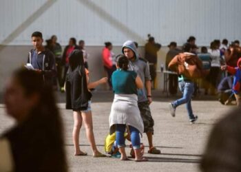 Migrantes venezolanos en México. Foto EFE Miguel Sierra.