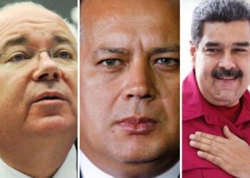 Rafael Ramírez, Diosdado Cabello y Nicolás Maduro. Foto collage.