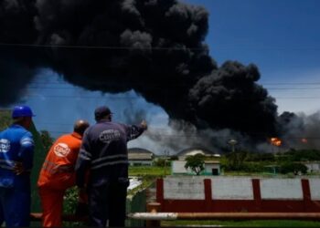 Trabajadores del Sindicato Petrolero de Cuba. Foto AP.